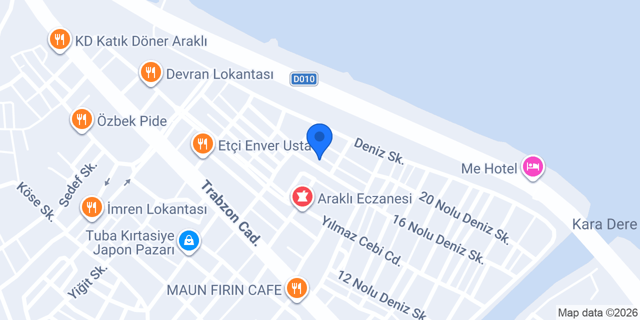V&B ELEKTİRİK VE SU konumu