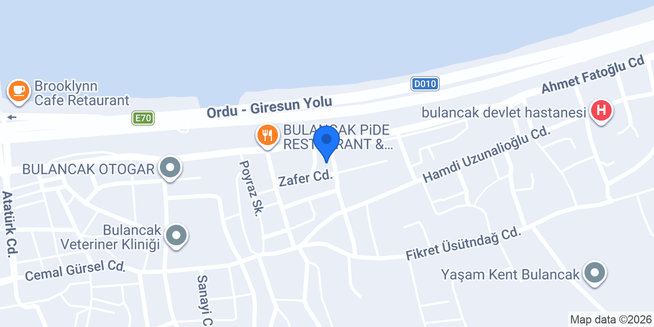 Aras Kargo Bulancak Şubesi konumu