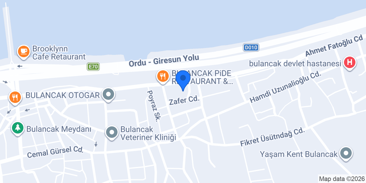 Bulancak İlçe Sağlık Müdürlüğü konumu