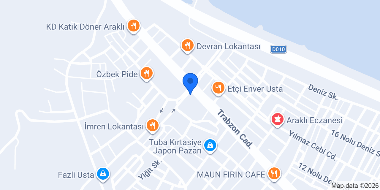 Özel Araklı İyilik Yuvası Anaokulu konumu