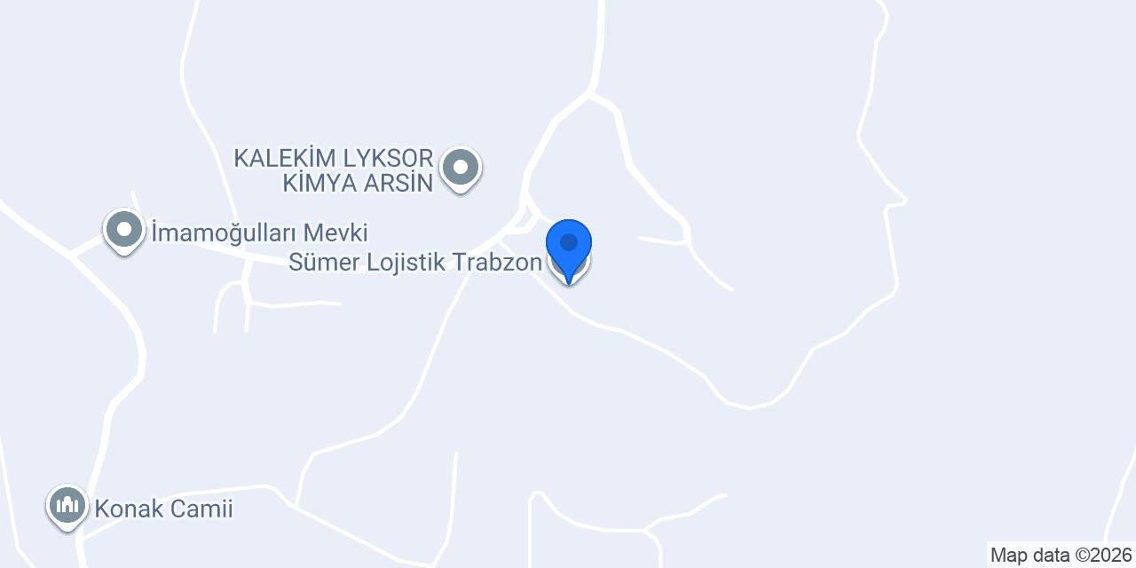 Sümer Lojistik Trabzon konumu