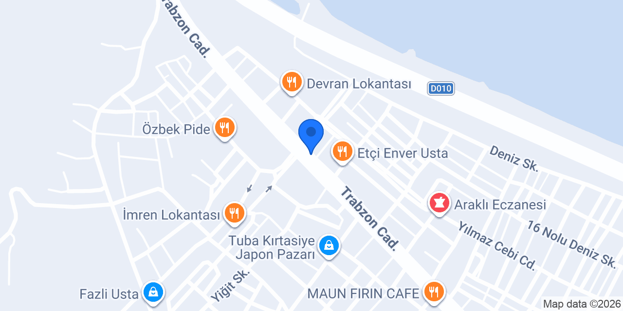 Lezzet lokantası konumu