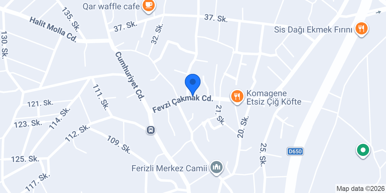 Derel butik konumu