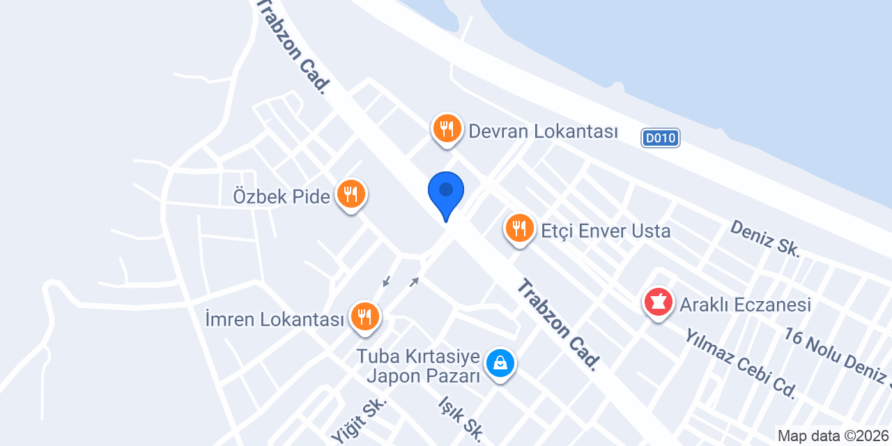 Araklı Noterliği konumu