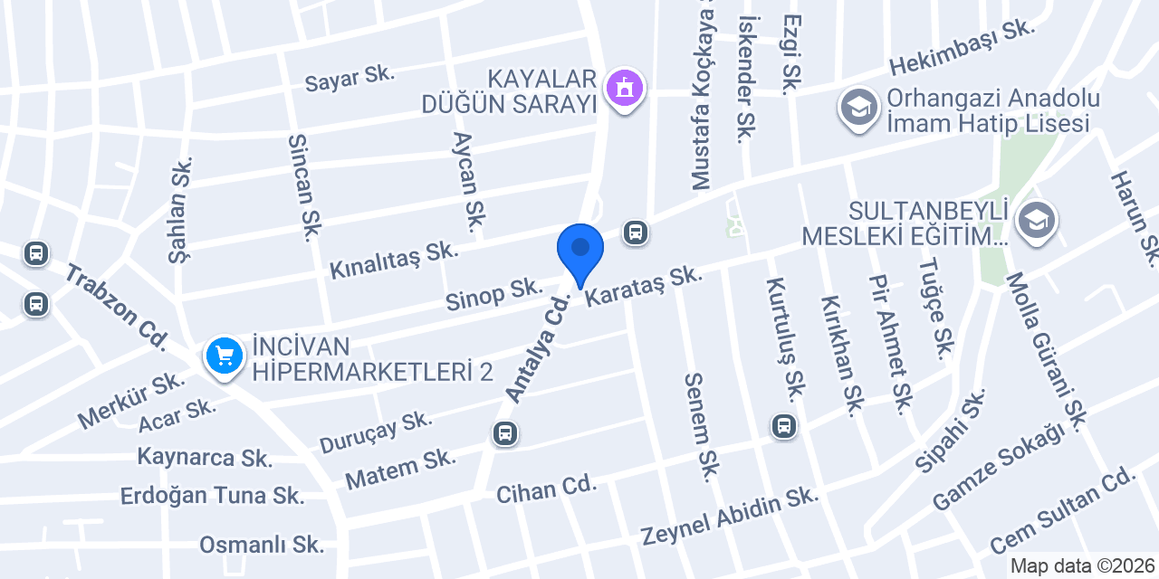Efe Mobilya dekorasyon konumu
