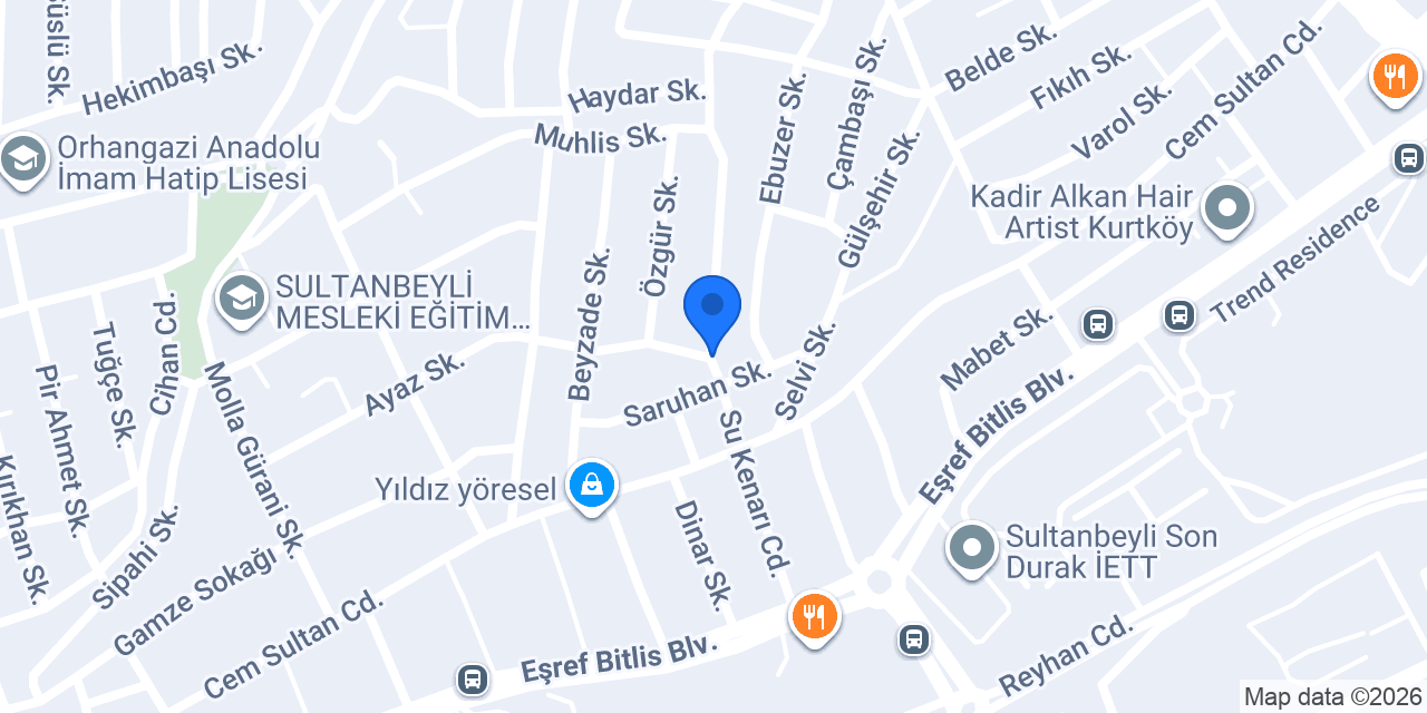 Ceter Casings konumu