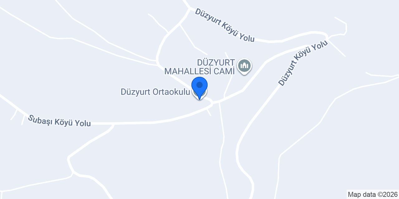 Düzyurt Ortaokulu konumu
