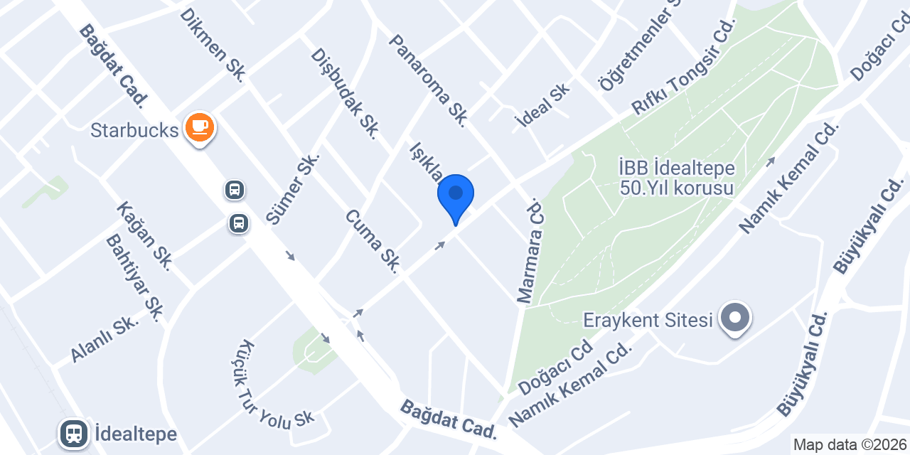 Erkek Kuaförü Şevki konumu