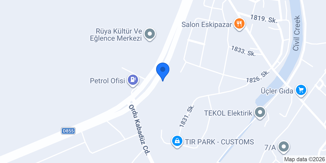TOPÇUOĞULLARI PETROL konumu