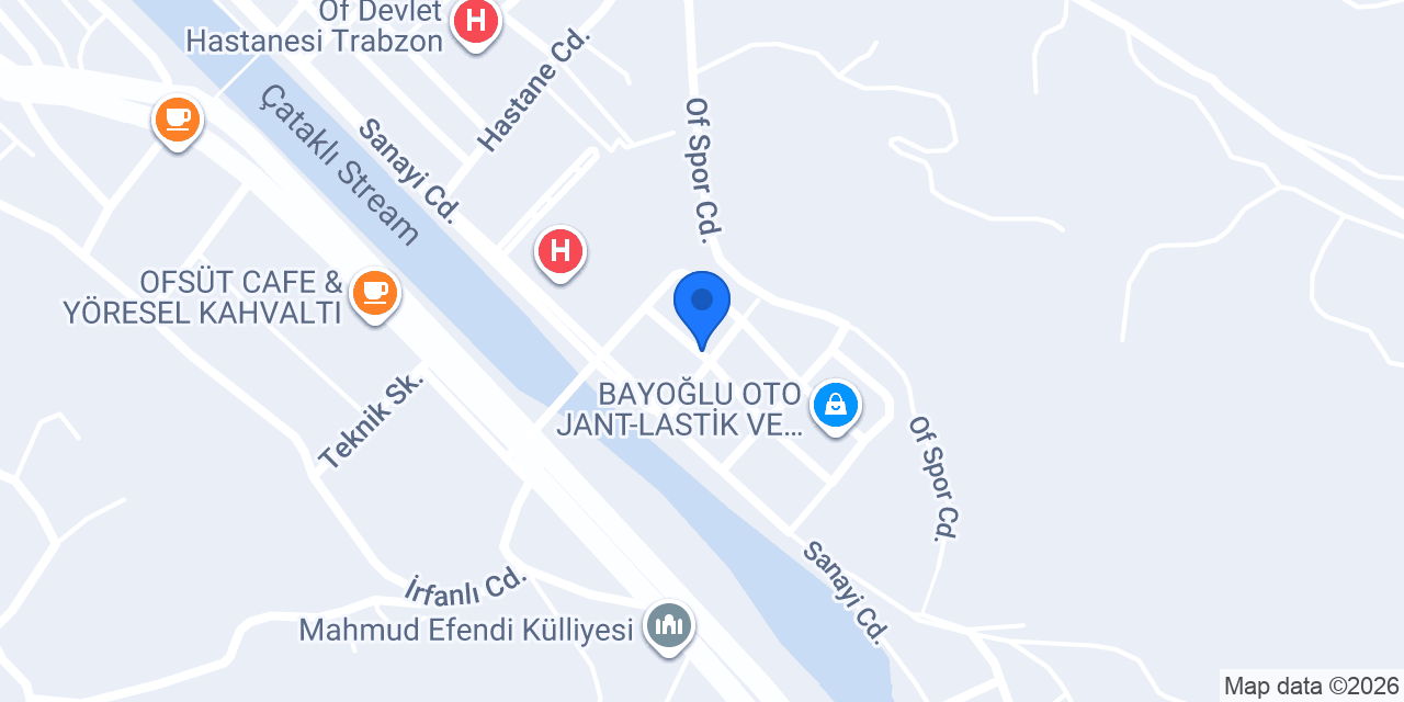 Çapoğlu Şirketler Grubu konumu