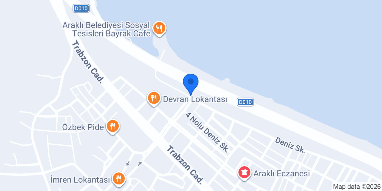 ARAKLI KOLOTOĞLU BALIKÇILIK konumu