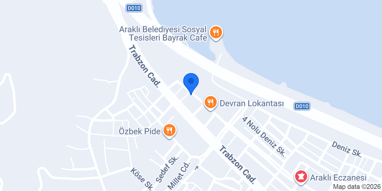 Trabzon Vera Davet Evi konumu
