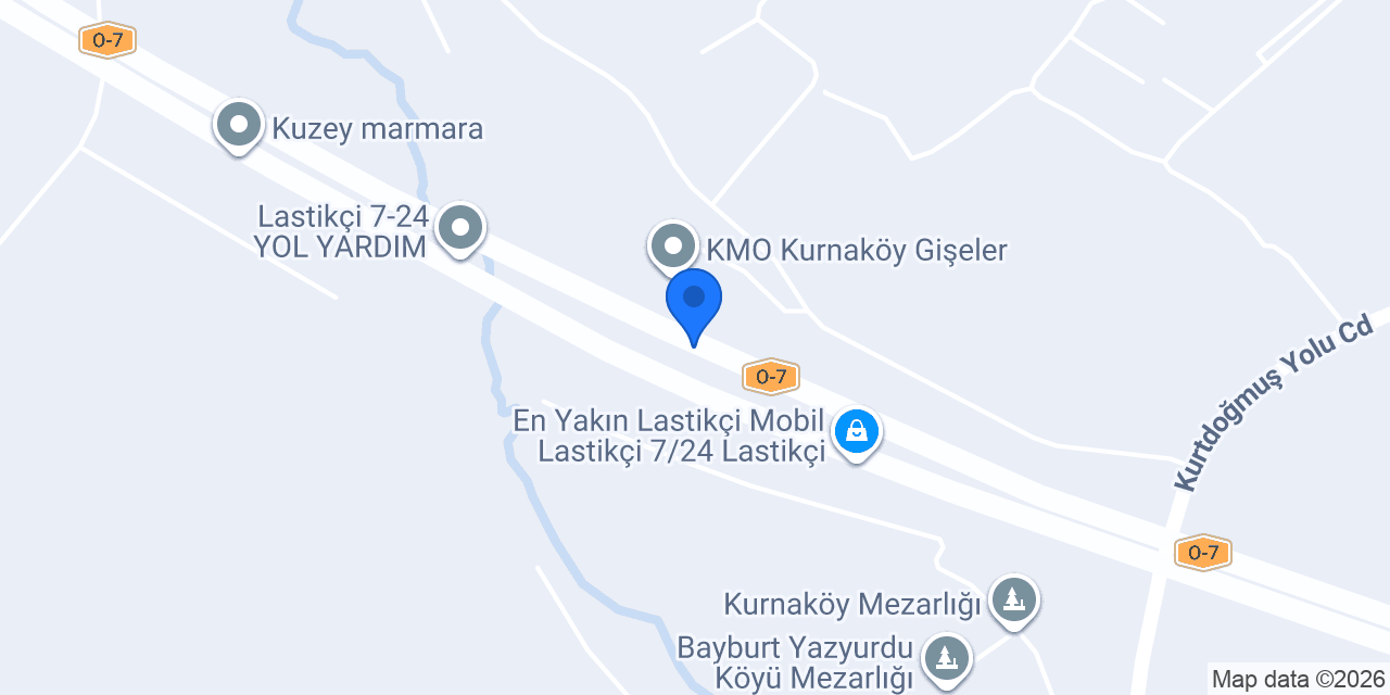 Lastik Yol Yardım konumu