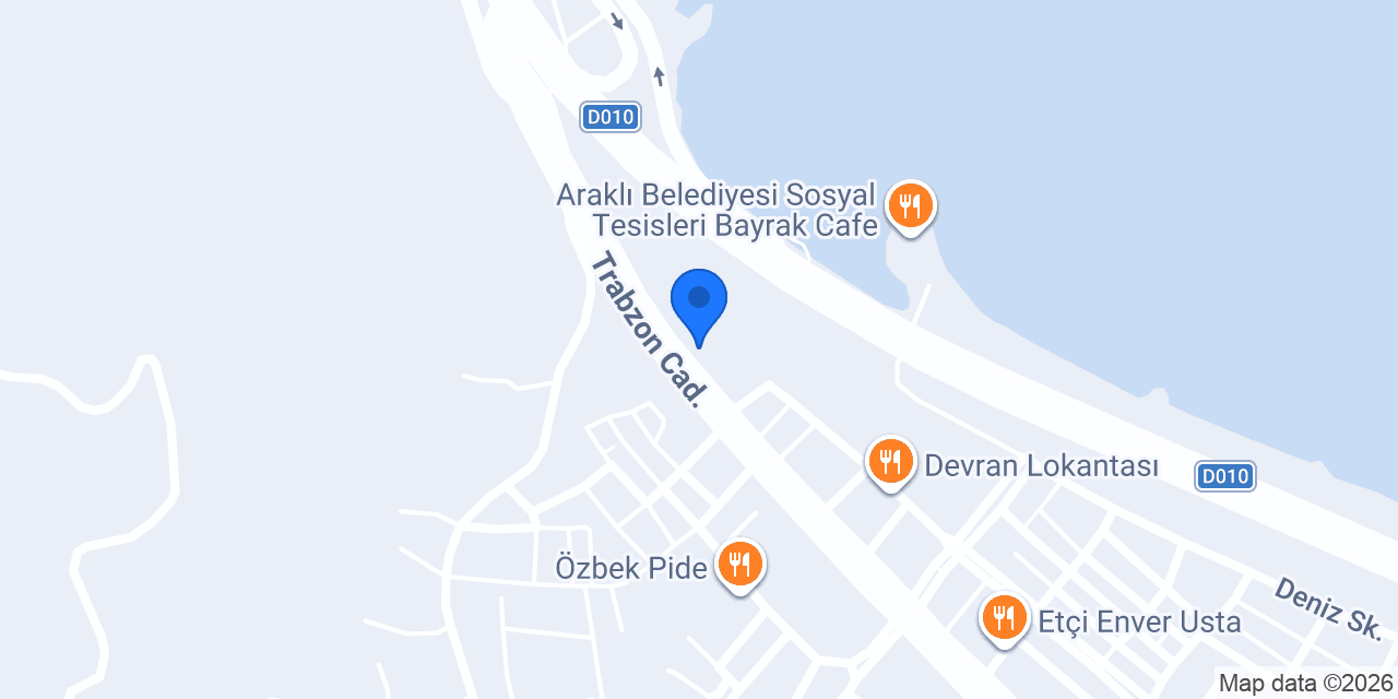 Araklı İlçe Milli Eğitim Müdürlüğü konumu