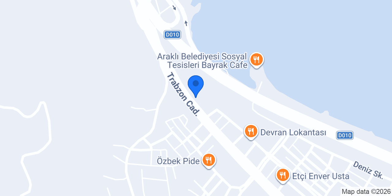 Araklı Belediyesi konumu