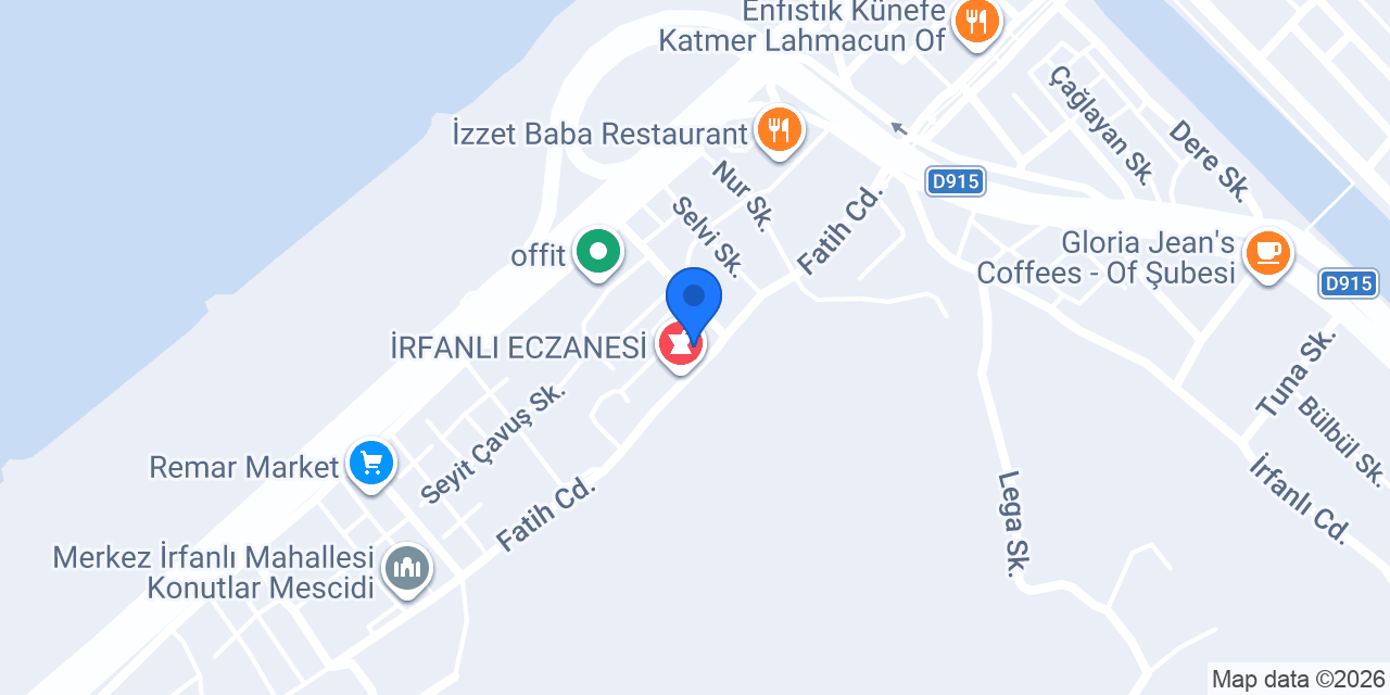 Of İrfanlı Aile Sağlığı Merkezi konumu