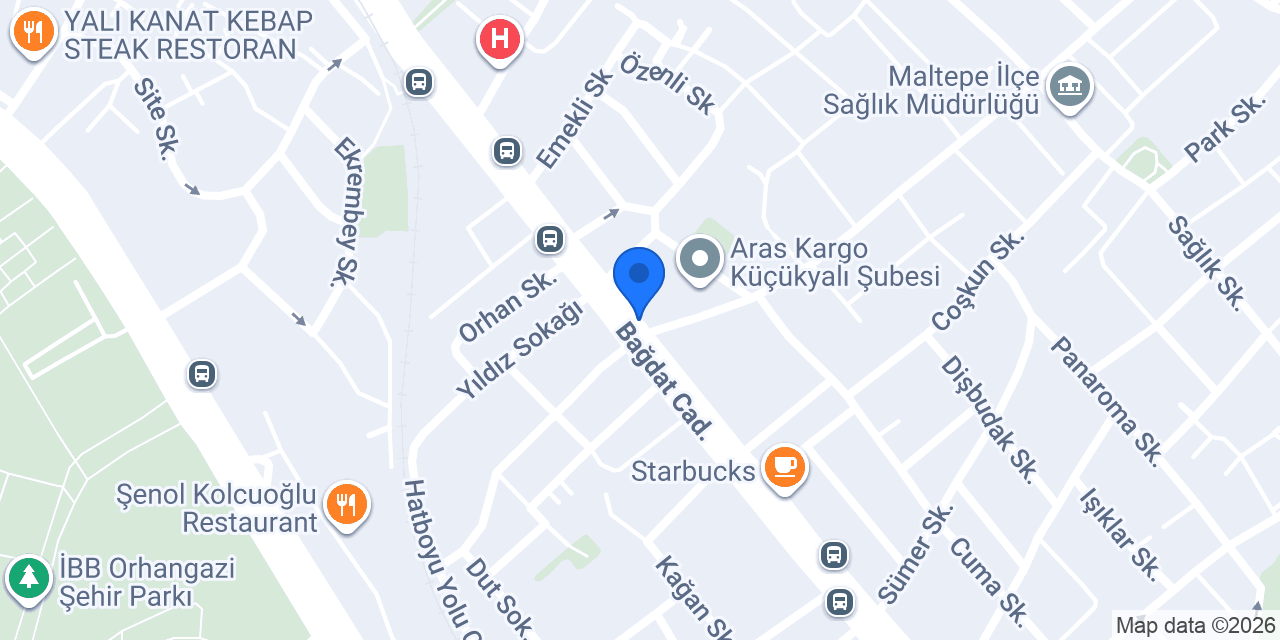Türkiye Finans Küçükyalı Şubesi konumu