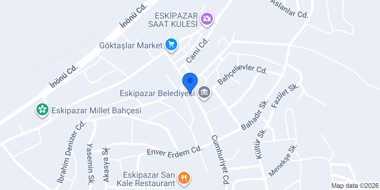 Halkbank Eskipazar Şubesi konumu