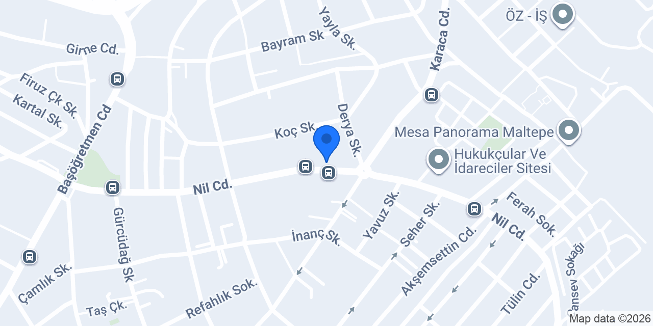 Örnek Bir Surucu Kursu konumu