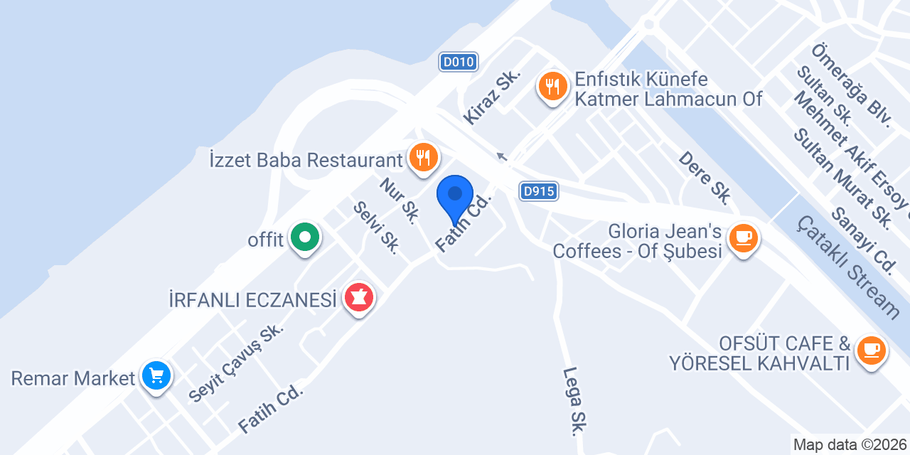 Öner Motors konumu