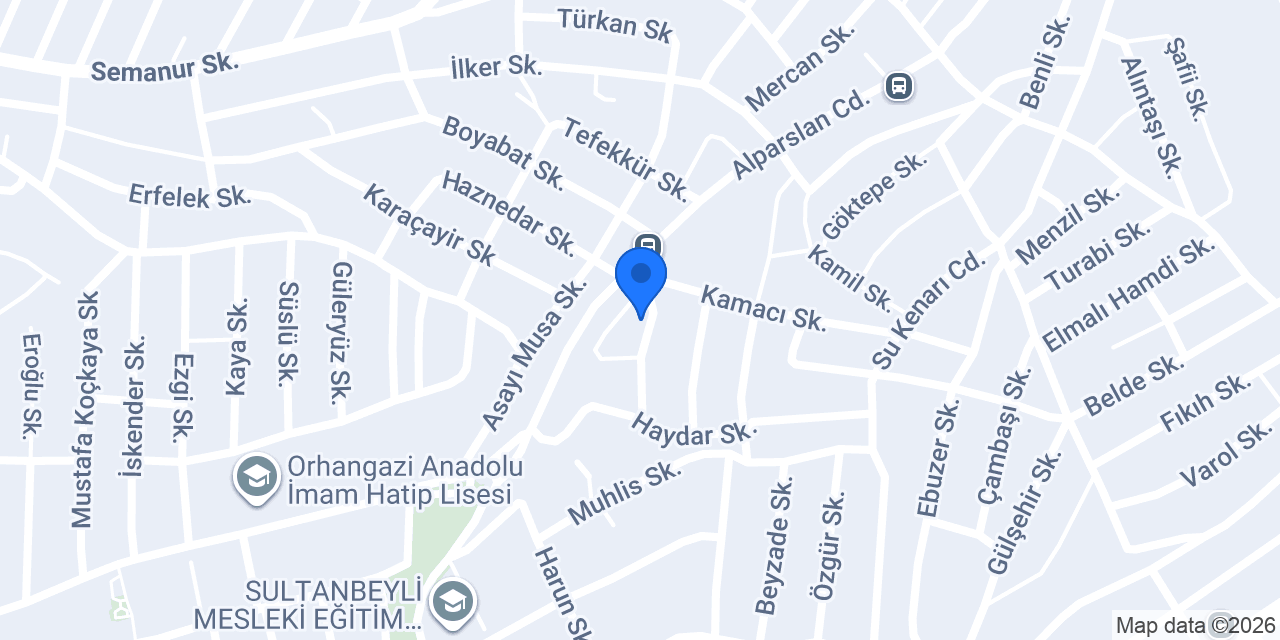 Adar Tasarım Mobilya konumu