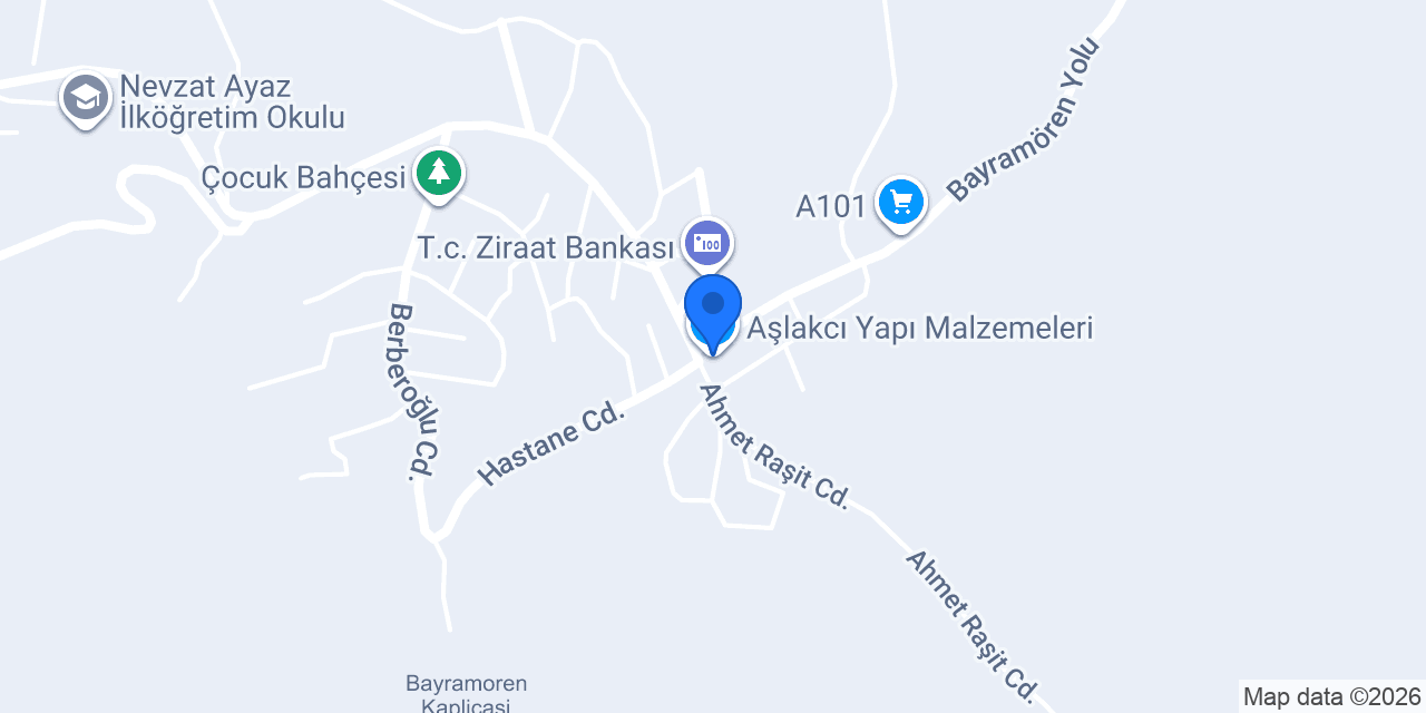 Aşlakcı Yapı Malzemeleri konumu