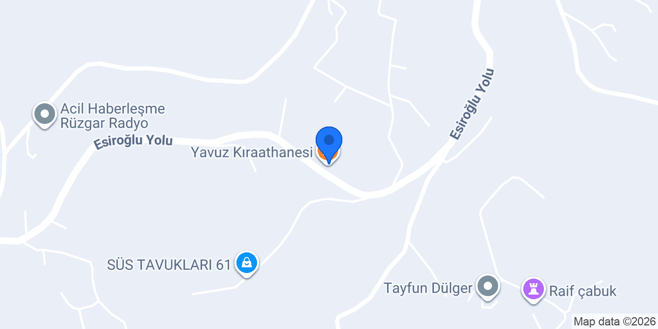 Yavuz Kıraathanesi konumu