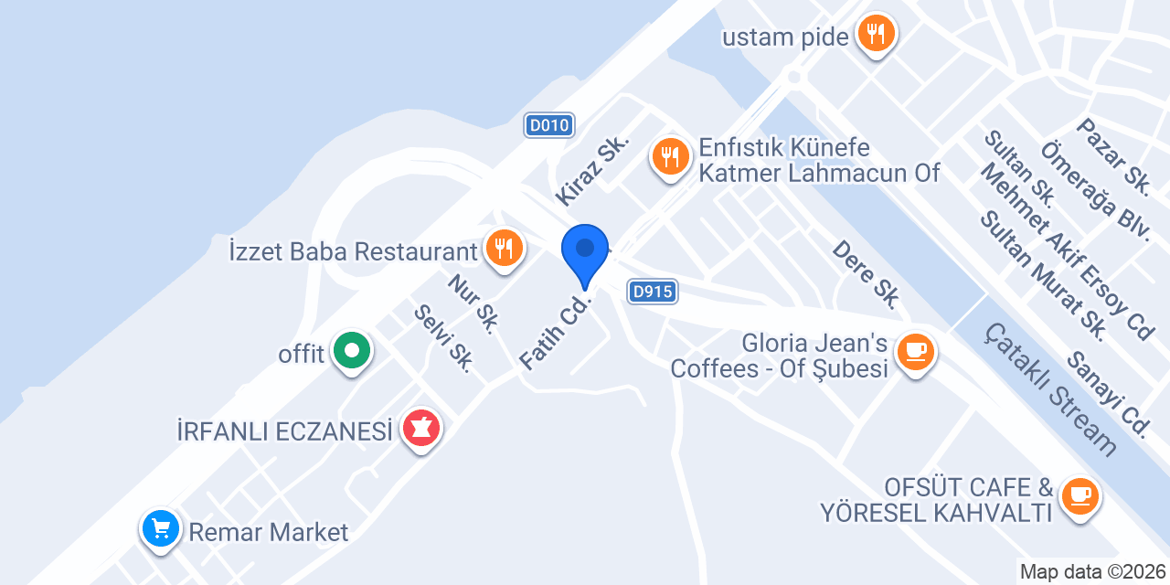 Defne Döner Of konumu