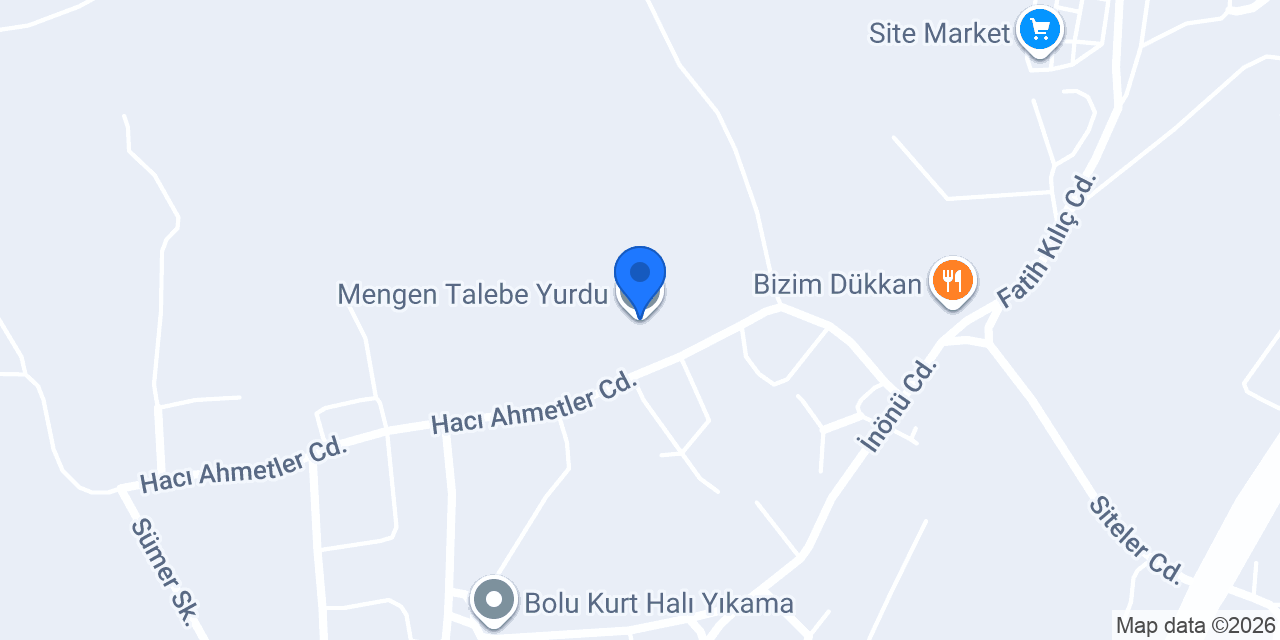 Mengen Talebe Yurdu konumu