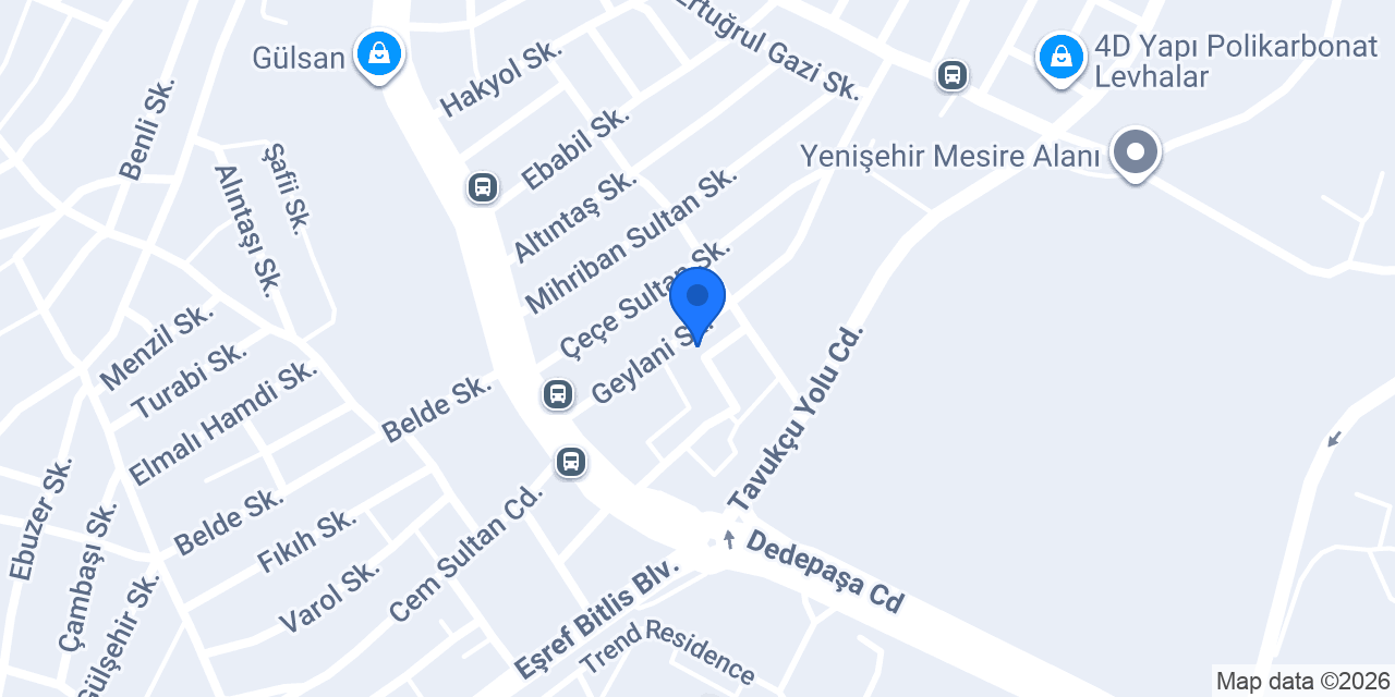 Selvi Ahşap Dekorasyon konumu