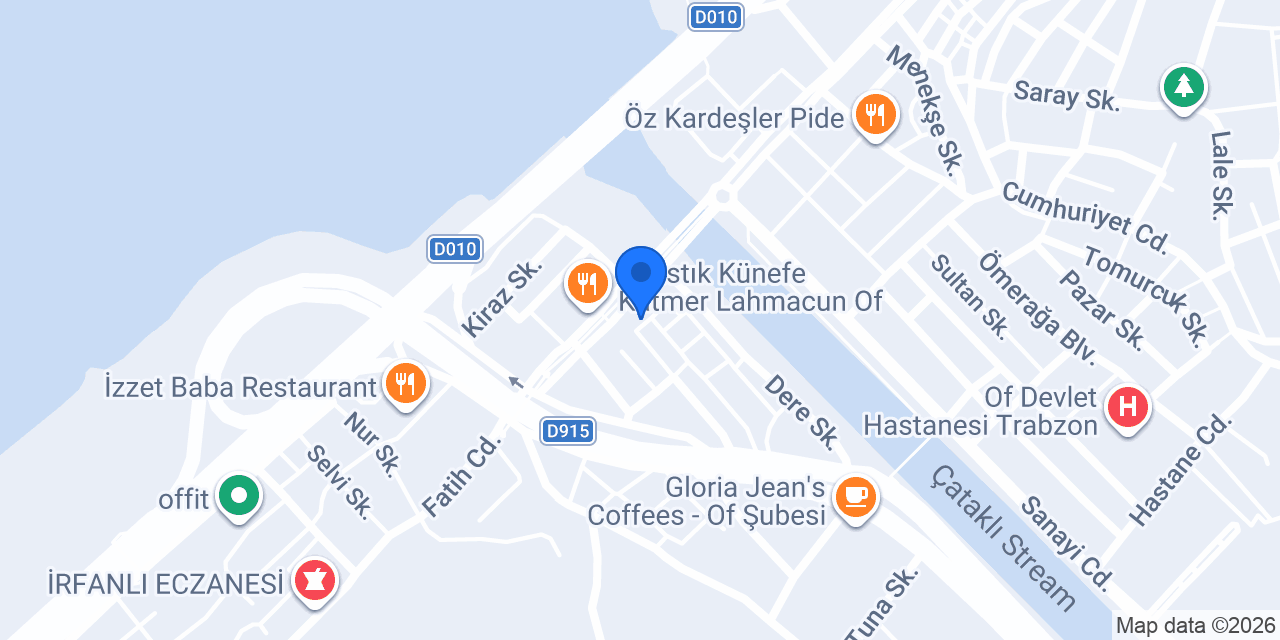 Of Veteriner Kliniği konumu