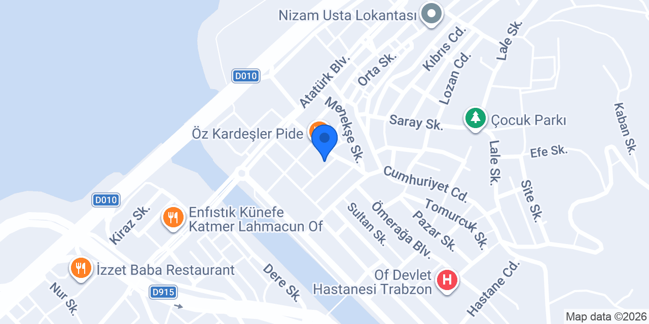 OFİSERA PASTANELERİ konumu
