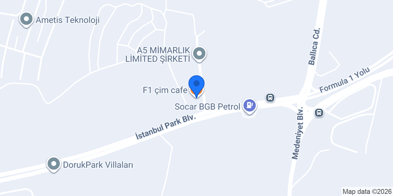 F1 çim cafe konumu
