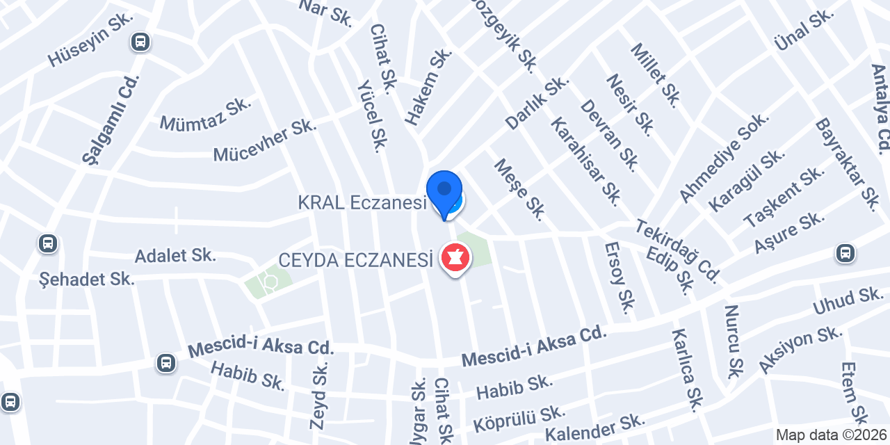 KRAL Eczanesi konumu