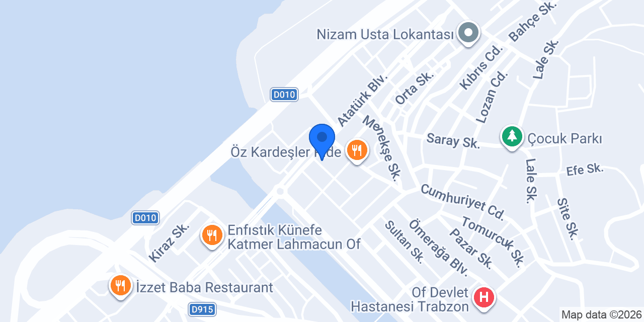 Of Eğitim Sürücü Kursu konumu