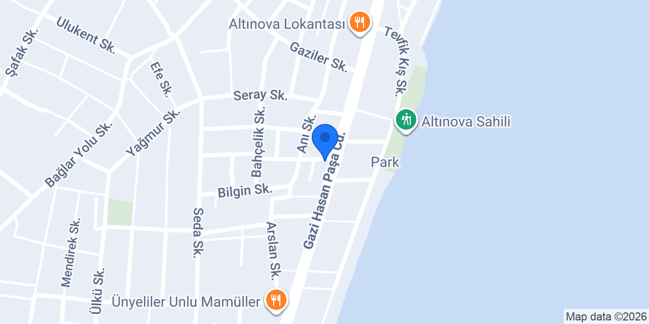 Ptt-altınova Şubesi konumu