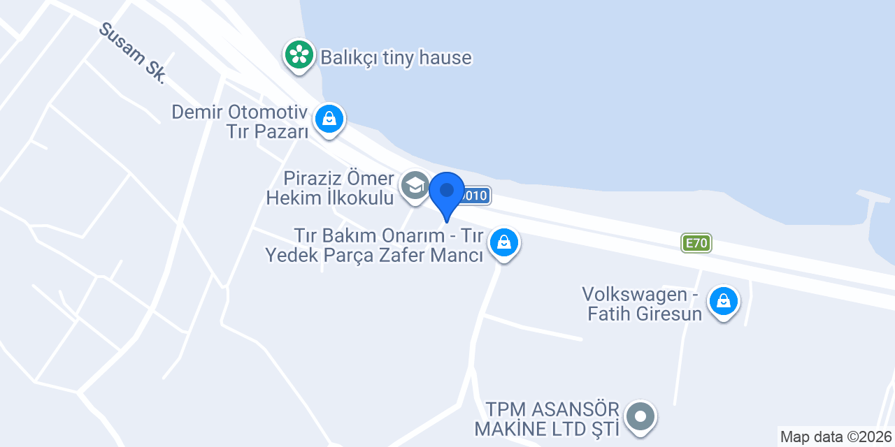 Arslan Ticaret Yapı Malz. Satış ve Depo konumu