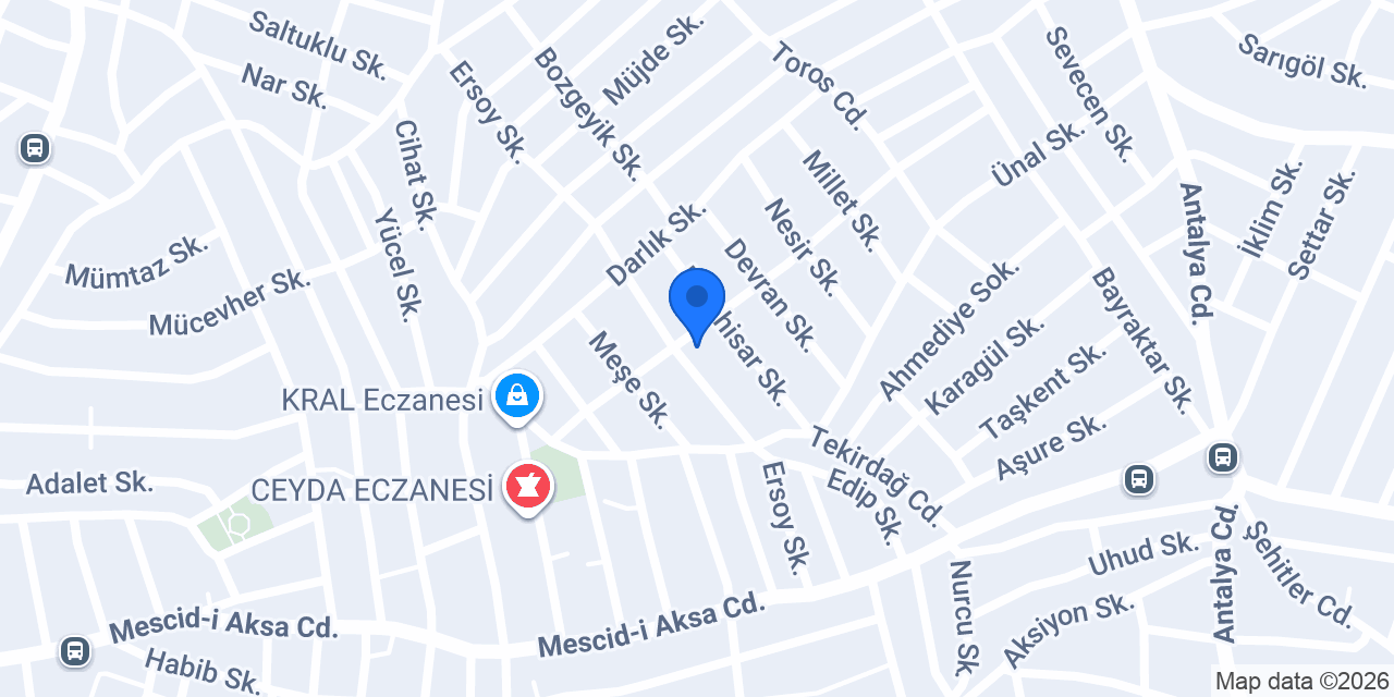 MDA Haşere Kontrol konumu