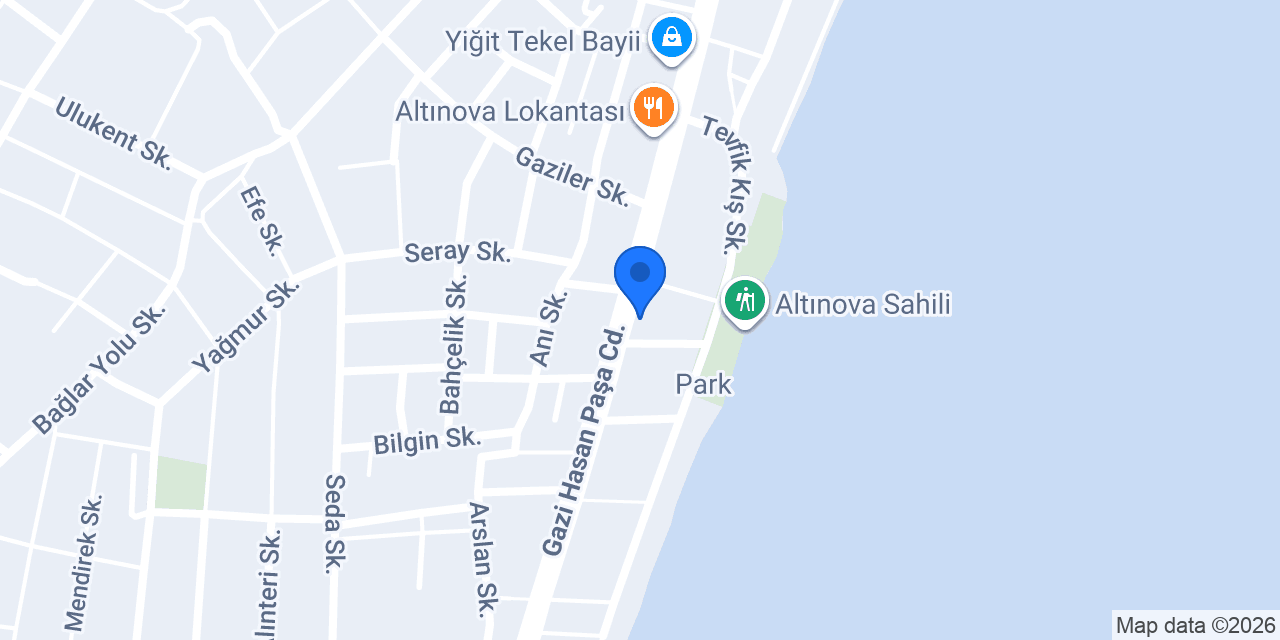 Altınova dönerci mesut usta konumu