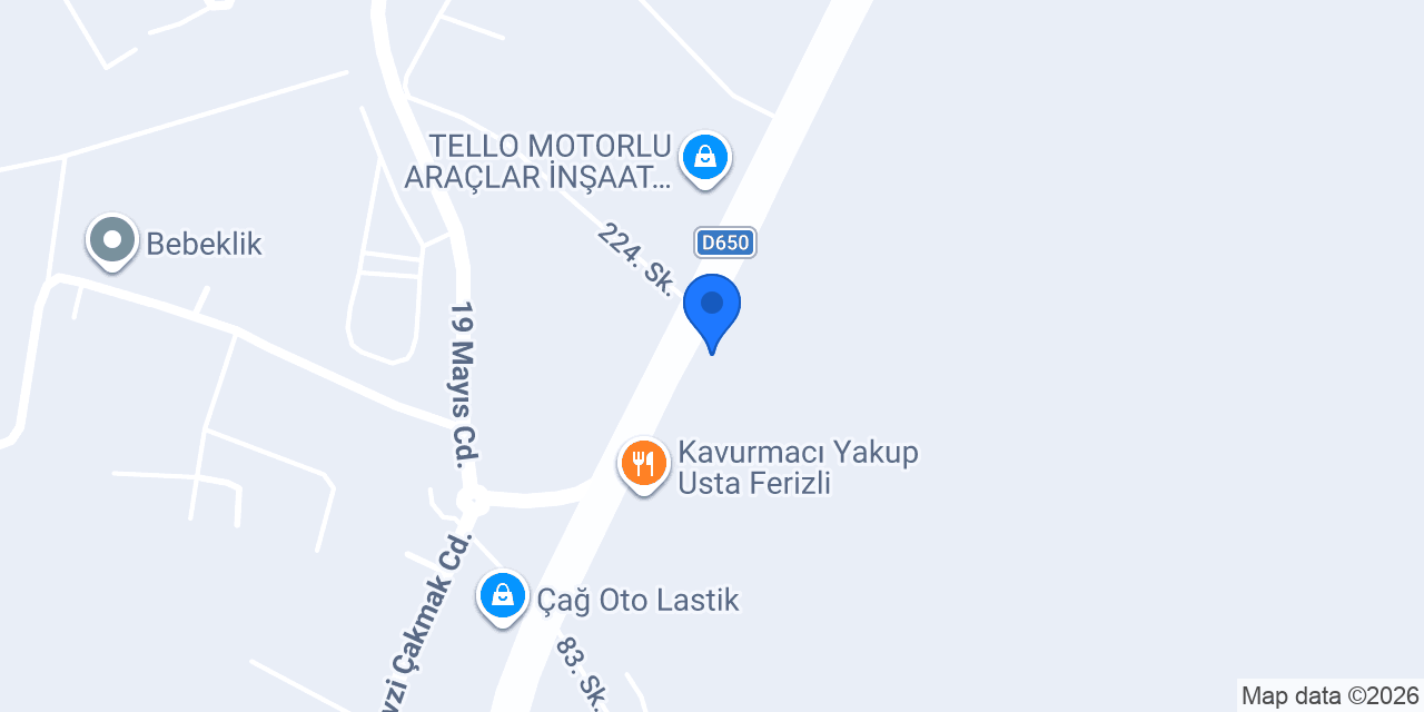 MK İstanbul Oto konumu