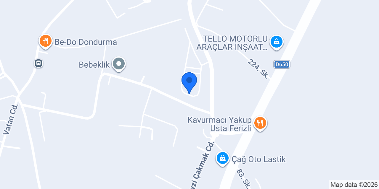 Volkan Kimya konumu