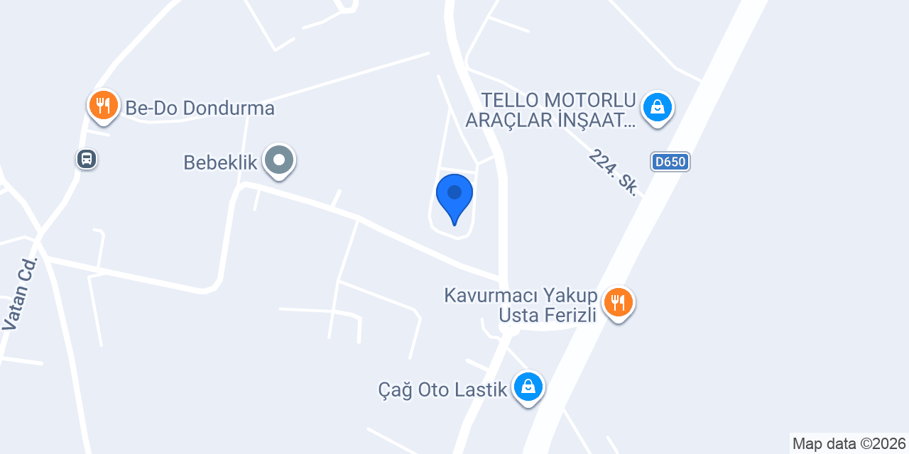 Yılmazoğlu Madeni Yağ Tic. konumu