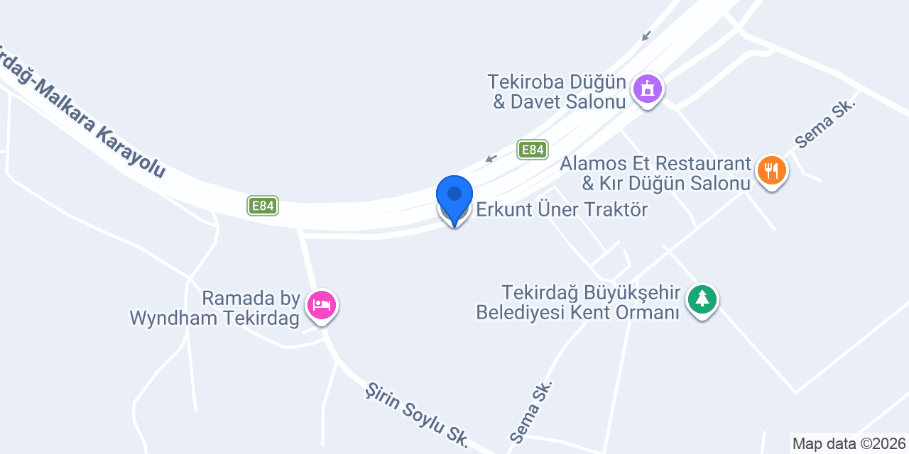 Erkunt Üner Traktör konumu