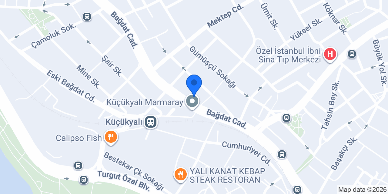 Halkbank Küçükyalı Şubesi konumu