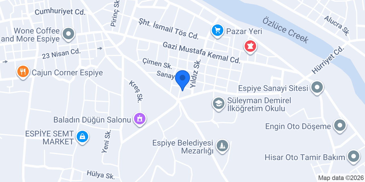 Karadere Tarım Ürünleri konumu