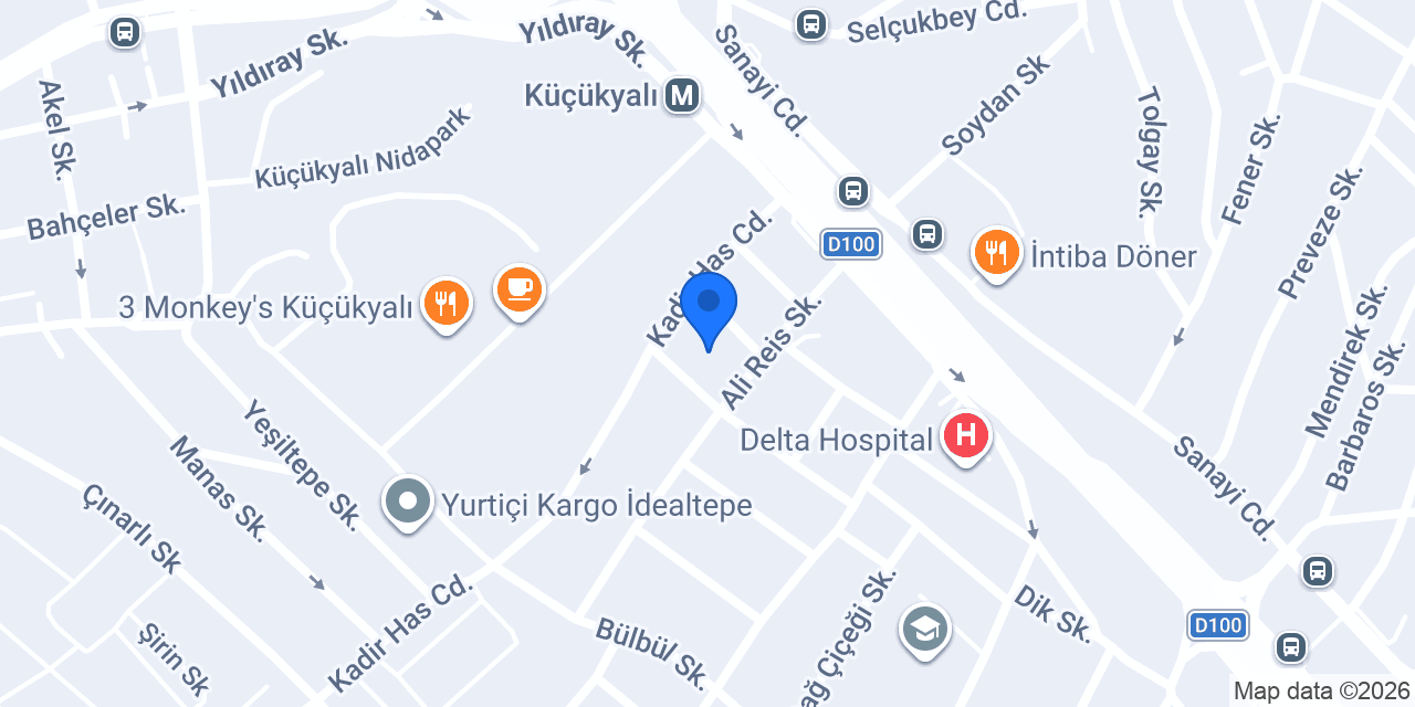Cevdet Otopark konumu