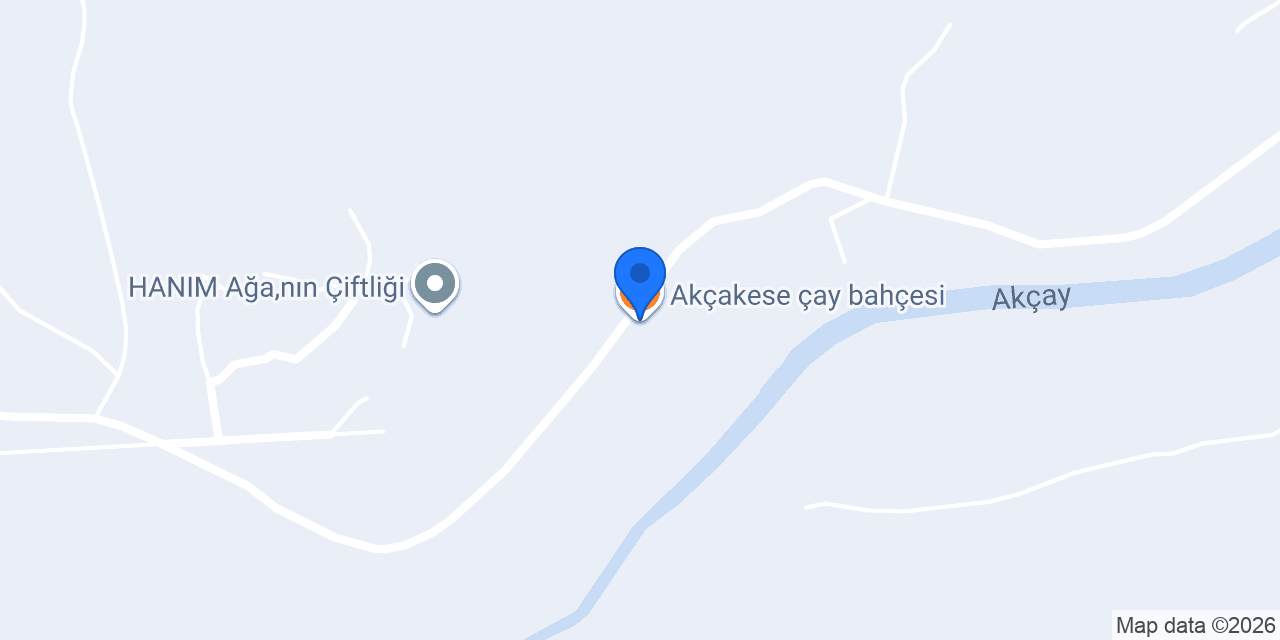 Akçakese çay bahçesi konumu