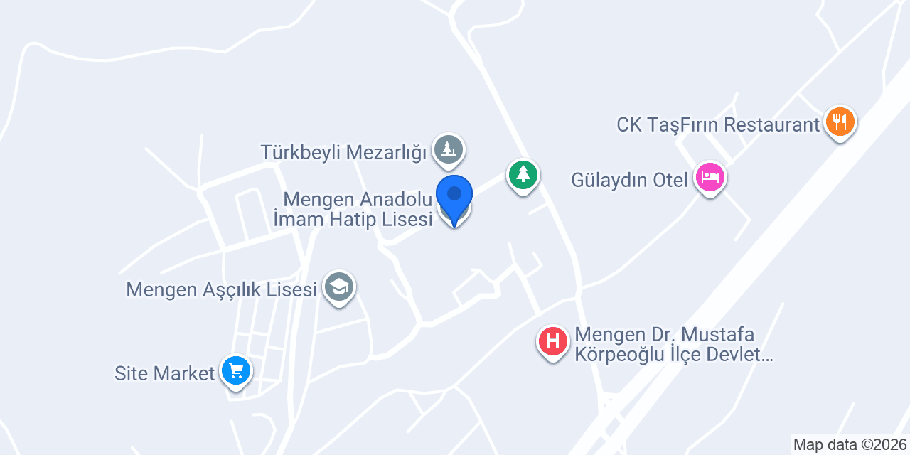 Mengen Anadolu İmam Hatip Lisesi konumu