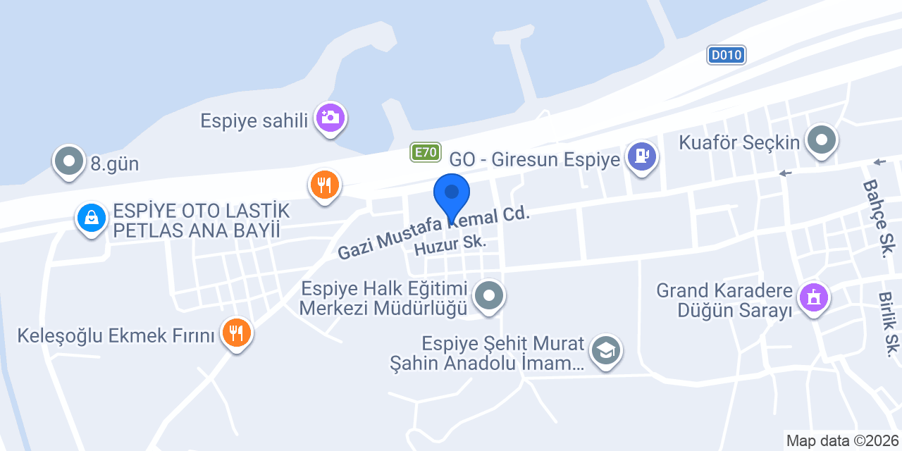 Espiye Deniz Eczanesi konumu