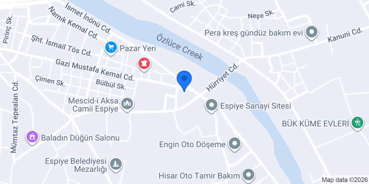 SEZER İNŞAAT MALZEMELERİ konumu